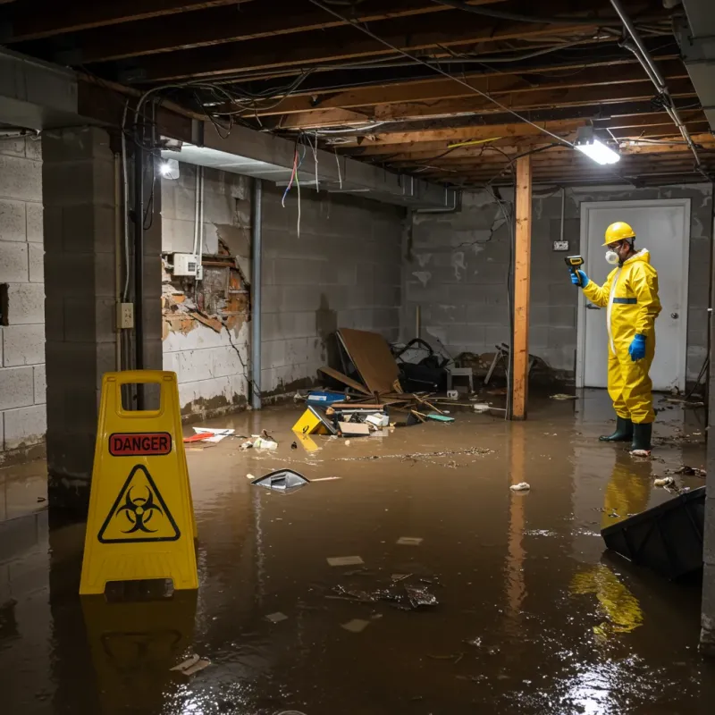 Flooded Basement Electrical Hazard in Eglin Village, FL Property